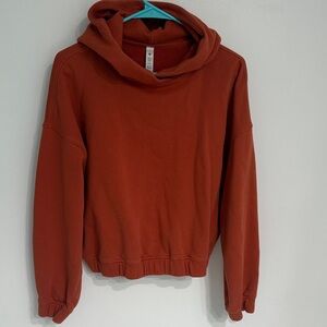 Lululemon Athletica Burnt Orange Cropped Hoodie